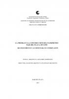 Cubierta para La piedra en la construcción del patrimonio,  Mar del Plata 1853 - 1950: reconocimiento y acciones para su conservación