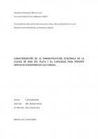 Cubierta para Caracterización de la infraestructura ecológica de la ciudad de Mar del Plata y su capacidad para proveer servicios ecosistémicos culturales