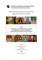 Cubierta para Los Retablos en la ciudad de Mar del Plata: reconocimiento, valoración y difusión de los bienes muebles del patrimonio cultural eclesiástico